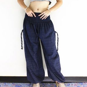 Harem Yoga Pants with Elastic Waist and Pockets